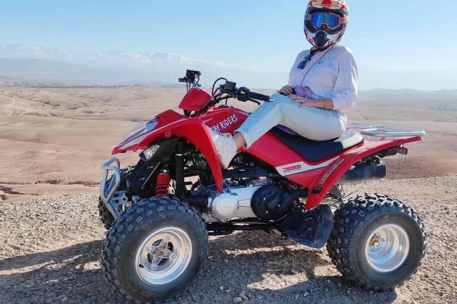 Agafay Desert Adventure Quad Camel Ride and Dinner Show with Spectacle Quad Atlas Vip